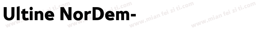Ultine NorDem字体转换